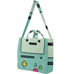 Adventure Time Beemo Bmo Illustration Cartoons Square Shoulder Tote Bag by Sarkoni