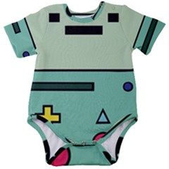 Adventure Time Beemo Bmo Illustration Cartoons Baby Short Sleeve Bodysuit