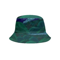 Adventure Time Cartoon Night Green Color Sky Nature Inside Out Bucket Hat (kids) by Sarkoni