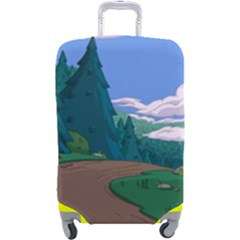 Adventure Time Cartoon Pathway Luggage Cover (large) by Sarkoni