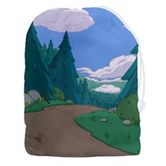 Adventure Time Cartoon Pathway Drawstring Pouch (3xl) by Sarkoni