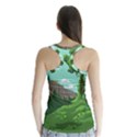 Adventure Time Cartoon Green Color Nature  Sky Racer Back Sports Top View2