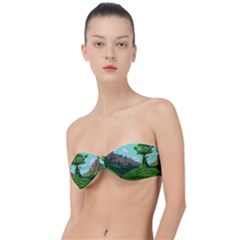 Adventure Time Cartoon Green Color Nature  Sky Classic Bandeau Bikini Top 