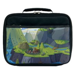 Cartoon Network Mountains Landscapes Seas Illustrations Adventure Time Rivers Lunch Bag