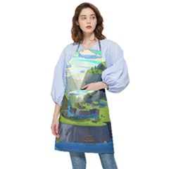 Cartoon Network Mountains Landscapes Seas Illustrations Adventure Time Rivers Pocket Apron by Sarkoni