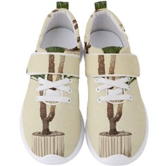 Tree Vector Art In A Flower Pot Men s Velcro Strap Shoes