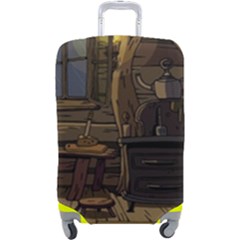 Adventure Time Finn The Human Jake The Dog Luggage Cover (large) by Sarkoni