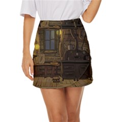 Adventure Time Finn The Human Jake The Dog Mini Front Wrap Skirt by Sarkoni