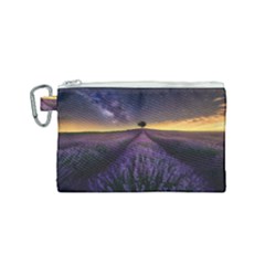 Bed Of Purple Petaled Flowers Photography Landscape Nature Canvas Cosmetic Bag (small)