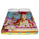 Adventure Time Multi Colored Celebration Nature Fitted Sheet (King Size) View1