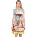 Adventure Time Multi Colored Celebration Nature Capsleeve Midi Dress View1