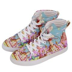 Adventure Time Multi Colored Celebration Nature Men s Hi-top Skate Sneakers