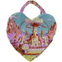 Adventure Time Multi Colored Celebration Nature Giant Heart Shaped Tote View2