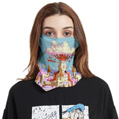 Adventure Time Multi Colored Celebration Nature Face Covering Bandana (two Sides) by Sarkoni