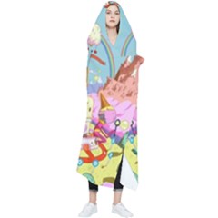 Adventure Time Multi Colored Celebration Nature Wearable Blanket by Sarkoni