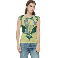 Botanical Plants Green Women s Raglan Cap Sleeve T-shirt by Sarkoni