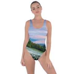 Field Of White Petaled Flowers Nature Landscape Bring Sexy Back Swimsuit by Sarkoni