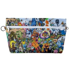 Cartoon Characters Tv Show  Adventure Time Multi Colored Handbag Organizer by Sarkoni