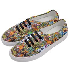 Cartoon Characters Tv Show  Adventure Time Multi Colored Women s Classic Low Top Sneakers by Sarkoni