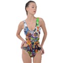 Cartoon Characters Tv Show  Adventure Time Multi Colored Side Cut Out Swimsuit View1