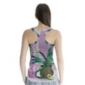 Botanical Plants Green Sheet Art Racer Back Sports Top View2