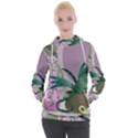 Botanical Plants Green Sheet Art Women s Hooded Pullover View1