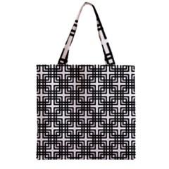 Pattern Vector Halftone Wallpaper Zipper Grocery Tote Bag by Pakjumat