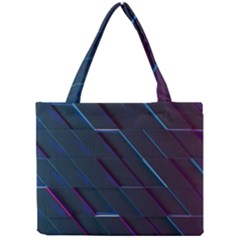 Glass Scifi Violet Ultraviolet Mini Tote Bag by Pakjumat