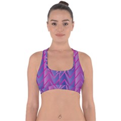 Geometric Background Abstract Cross Back Hipster Bikini Top  by Pakjumat