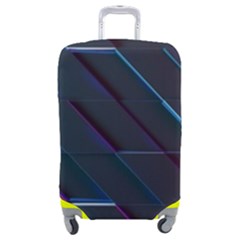 Glass Scifi Violet Ultraviolet Luggage Cover (medium) by Pakjumat