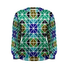 Mosaic Triangle Symmetry Women s Sweatshirt