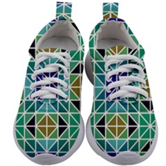 Mosaic Triangle Symmetry Kids Athletic Shoes