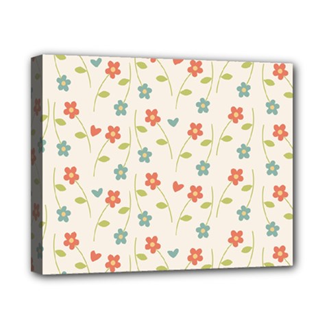 Floral Pattern Wallpaper Retro Canvas 10  X 8  (stretched)