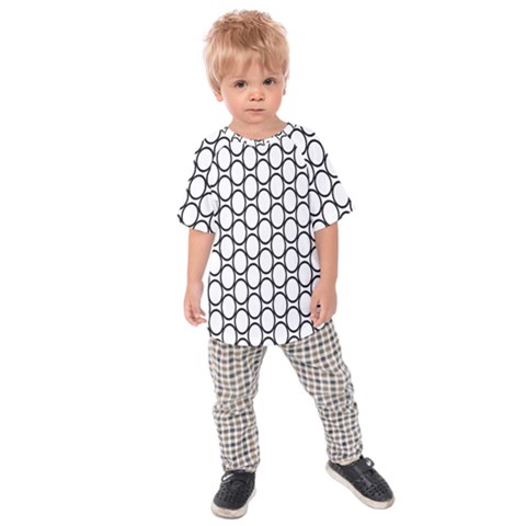 Black Pattern Halftone Wallpaper Kids  Raglan T-shirt by Apen