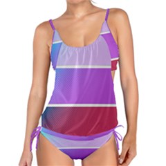 Pattern Banner Set Dot Abstract Tankini Set