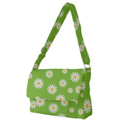 Daisy Flowers Floral Wallpaper Full Print Messenger Bag (s)