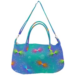 Non Seamless Pattern Blues Bright Removable Strap Handbag