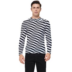 Zigzag Chevron Pattern Men s Long Sleeve Rash Guard by Dutashop