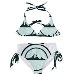 Ship Target Destroyer Warship Kids  Classic Bikini Set by Pakjumat