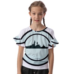 Ship Target Destroyer Warship Kids  Cut Out Flutter Sleeves