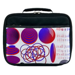 Illusion Optical Illusion Pattern Lunch Bag by Pakjumat