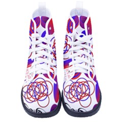 Illusion Optical Illusion Pattern Kid s High-top Canvas Sneakers by Pakjumat