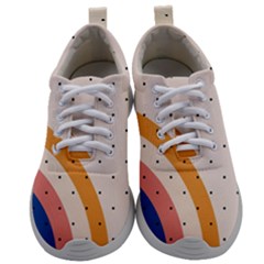 Retro Abstract Geometric Mens Athletic Shoes