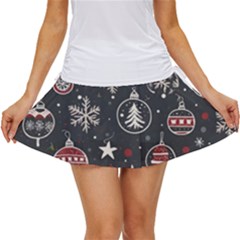 Christmas Decoration Winter Xmas Women s Skort by Modalart