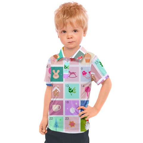 Christmas Wreath Advent Kids  Polo T-shirt by Modalart