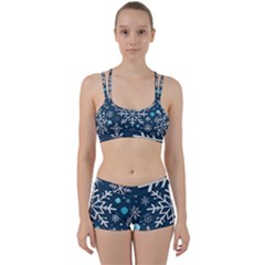 Snowflakes Pattern Perfect Fit Gym Set by Modalart