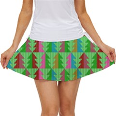 Christmas Background Paper Women s Skort by Modalart