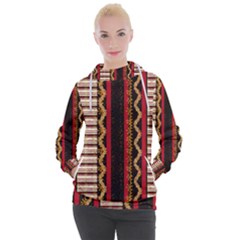 Textile Pattern Abstract Fabric Women s Hooded Pullover