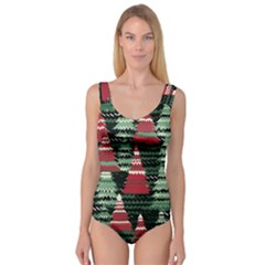 Christmas Trees Princess Tank Leotard  by Modalart