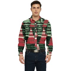 Christmas Trees Men s Long Sleeve  Shirt by Modalart